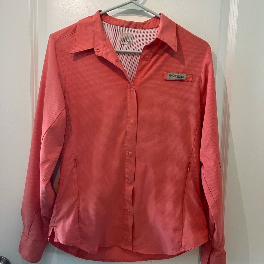 Columbia Coral Button-Up Shirt